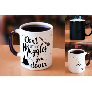 Morphing Mugs Harry Potter Don't Let the Muggles Get You Down Heat Reveal Ceramic Coffee Mug MUGS1258